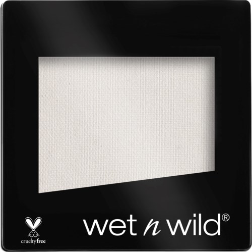 A black box with a white textured square and the text 'wet n wild' along with cruelty-free symbol.