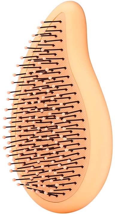 Eine Illustration einer Haarbürste mit Borsten.