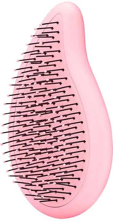 Eine rosa Fußfeile hat viele kleine Schleifleisten zum Peelen der Haut.
