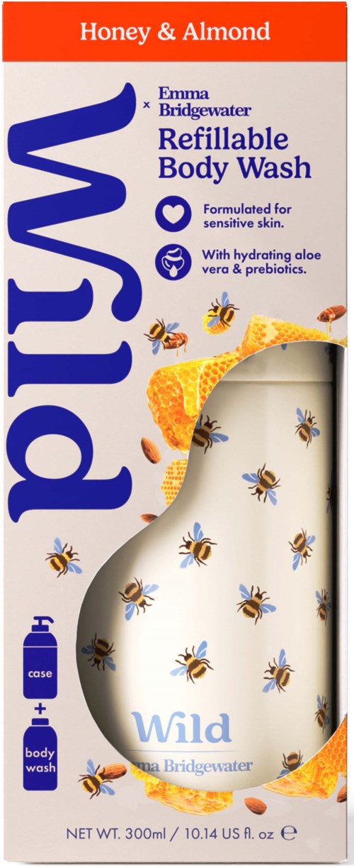 Wild Body Wash Bee Case Honey & Almond 300 ml