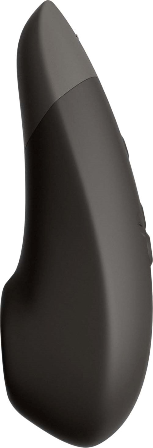 Ein schwarzes ergonomisches Gerät mit gewölbter Form und glatter Oberfläche, für Komfort und einfache Handhabung.