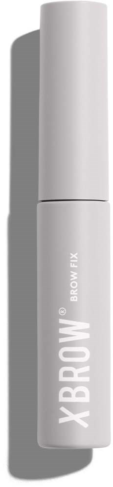 Een grijze cilindrische buis met de woorden 'BROW FIX' rechtop geschreven.