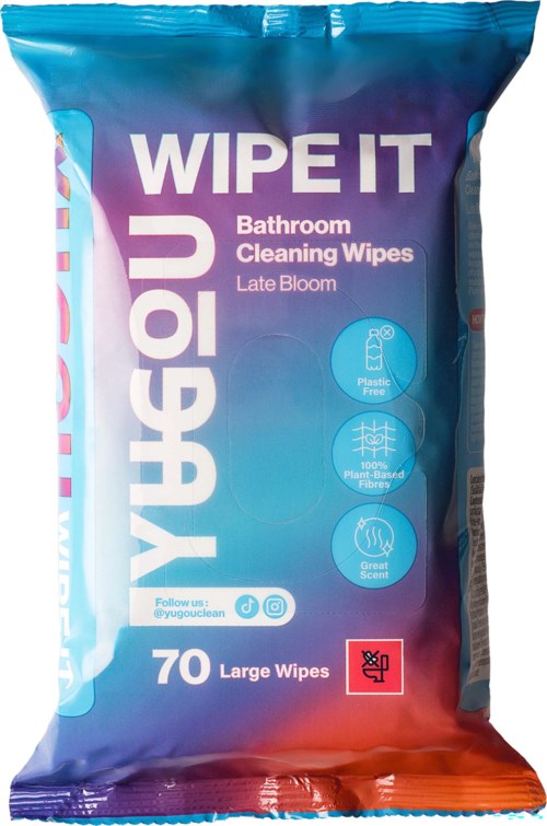YUGOU WIPE IT Bathroom Cleaning Wipes Late Bloom 70 st