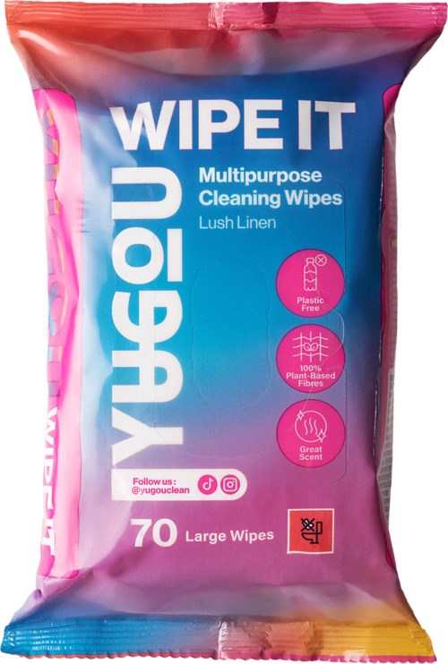 YUGOU WIPE IT Multipurpose Cleaning Wipes Lush Linen 70 st