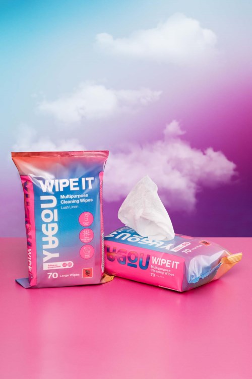 YUGOU WIPE IT Multipurpose Cleaning Wipes Lush Linen 70 st