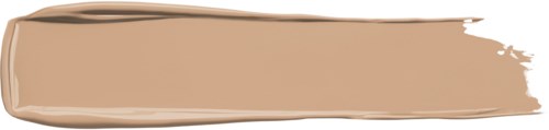 Ein beige Make-up-Pinselstrich mit abgerundeten Kanten und leichter Kurve.