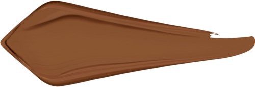 Eine glatte, braune Blattform mit spitzem Ende und gebogenen Kanten.