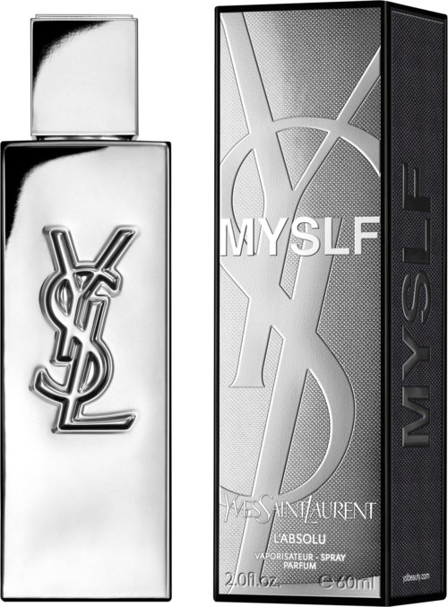 Yves Saint Laurent Lysl hajuvesi ja YSL logo pullo samalla korkealla kuoressa jossa on YSL teksti.