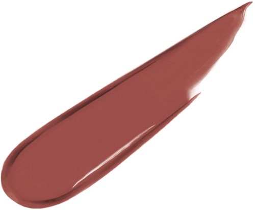 Ett brunt läppstift med spetsig topp och glänsande yta.