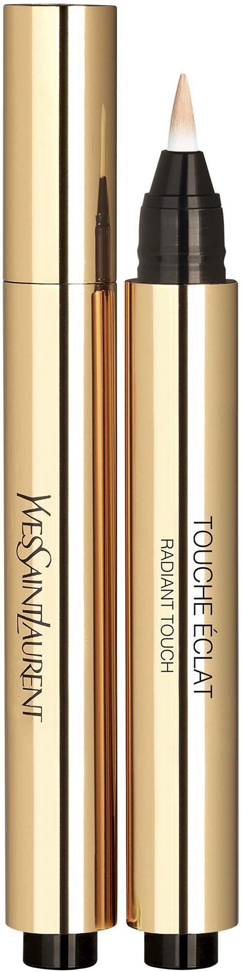 Een goud en zwart Yves Saint Laurent Touché Éclat product met een stok en deksel.