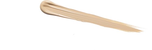 Beige makeup or lotion streak on a white background.