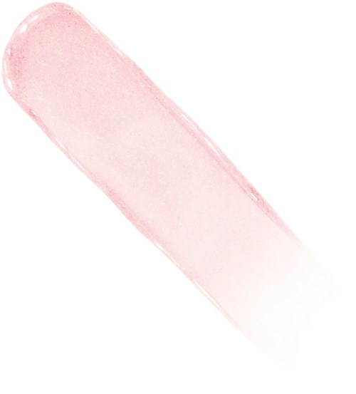 A pale pink slush ice or frozen treat with a smooth surface and rounded edge.