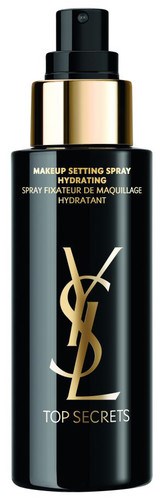 Musta ja kultainen Yves Saint Laurent Top Secrets meikinkiinnityssuihke.